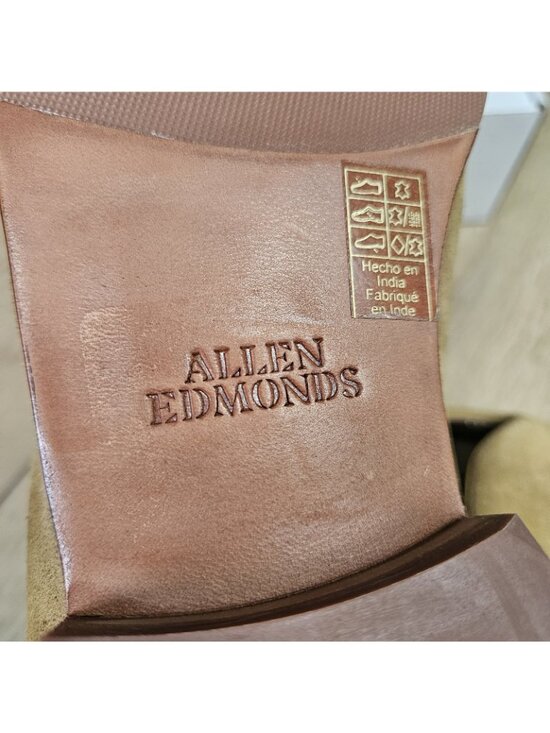 Allen Edmonds Presley Slip On Tassel Loafer Suede Mens Size 10D New Light Tan main image 9
